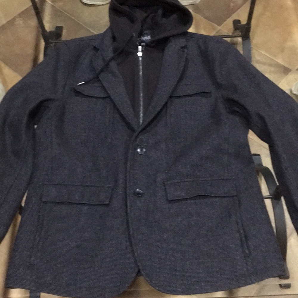 Calvin Klein Peacoat Black Gray XXL